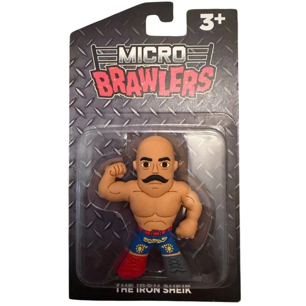 Micro Brawlers The Iron Sheik Pro Wrestling Tees Vinyl Figure WWE Legend New